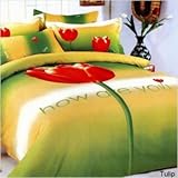 IMAGE OF Le Vele Tulip - Duvet Cover Bed in Bag - Twin Bedding Gift Set - LE06T