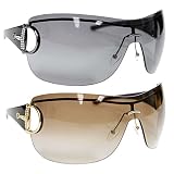 Gucci - Gucci Italian Fashion Oversized Frameless Designer Sunglasses