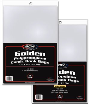  500 Golden Age Size Comic Book Bags