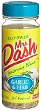Mrs Dash Garlic & Herb Salt Free Blend, 6.75-Ounce Plastic Jar (Pack of 6)
