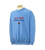 Custom embroidered Allstar Grandpa design on sweatshirt