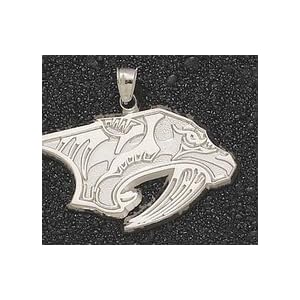 Nashville Predators Giant 1 7/8 W x 1 1/8 H Cat Head Logo Pendant - 14KT Gold Jewelry