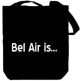 Bel Air Is Villes Sac Cabas (Noir, Toile, Unisexe)
