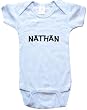 NATHAN / Hurry Up - Name-series - White Or Blue Onesie / Baby T-shirt