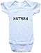 NATHAN / Hurry Up - Name-series - White Or Blue Onesie / Baby T-shirt