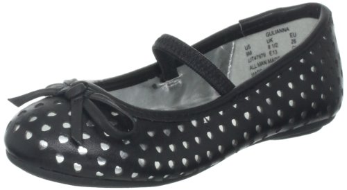 Jessica Simpson Culianna T Flat (Toddler),Black/Silver,9 M US Toddler