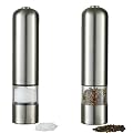 STOHA DESIGN 032000 Elektrisches Salz und Pfefferm�hlen Set mit Licht, Edelstahl