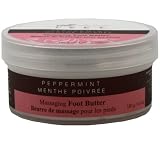 Upper Canada Soap & Candle All About Feet Peppermint Massaging Foot Butter, 6-Ounce Jars (Pack of 2)