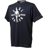 s.a.gear 【メンズ】【バスケットボール】グラフィックTシャツ 「SOUL」 半袖　ネイビー