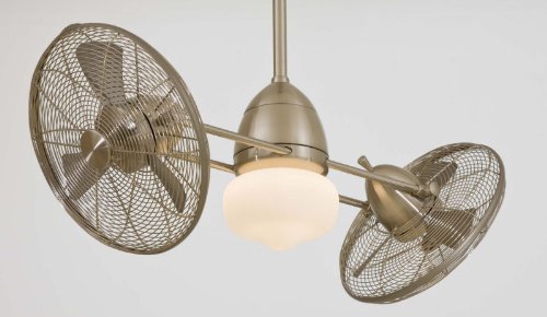 42-Inch Brushed Nickel Gyro Lighting (Wet) Ceiling FanMinka-Aire Lighting (MA-F402-BNW)