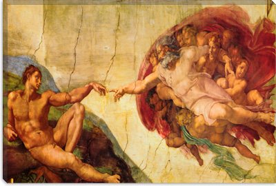 iCanvasART Michelangelo Creation Of Adam Canvas Art Print Painting Reproduction #318 41