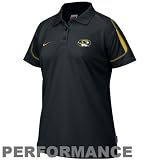 Nike Missouri Tigers Ladies Black Stiff Arm 2008 Coaches Dri-FIT Performance Polo