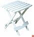 Adams Manufacturing 8500-48-3700 Quik-Fold® Side Table, White