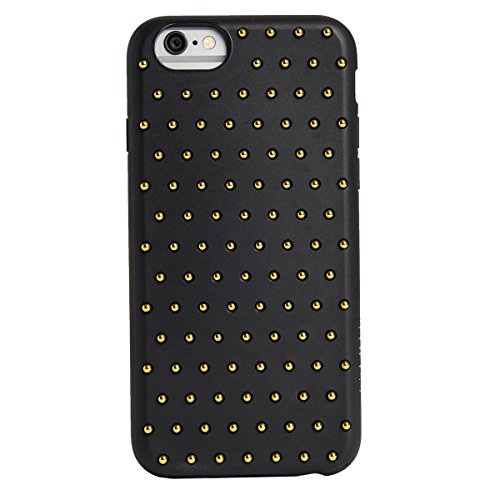 Agent18 iPhone 6 / iPhone 6S Case - EdgeVest - Black / Gold Studs - Retail Packaging