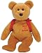Ty Books the bear - Red Backpack and "Back to School" Embroidery on chest - Beanie Baby