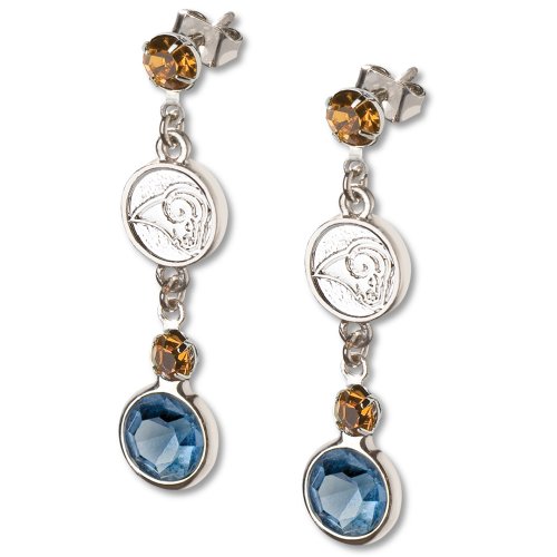 St. Louis Rams Crystal Logo Earrings