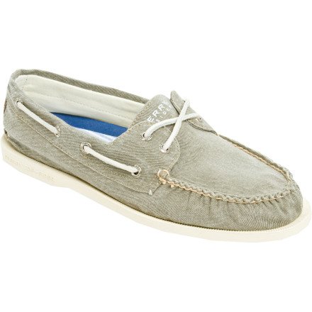 Sperry Top-Sider Mens Authentic Original 2-Eye Canvas,Olive,11 M (Medium) US