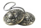 Tingsha Tibetan Meditation Bell 2.5 Dragon Embossed