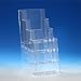 Taymar� Prospektst�nder / Flyerhalter, DIN lang DL-1/3-A4 (110�210mm) mit 4 Etagen, Transparent