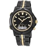 Pulsar Watches Pulsar Analog Digital Combination Stopwatch Records Elapsed Time Dual Time Luminous...