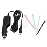 New 4 Stylus Pen + Car Charger for Nintendo DS NDS Lite