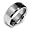 Bling Jewelry Beveled Edge Mirror Polished Center 8mm Comfort Fit Mens Tungsten Carbide Wedding Band Ring Size 6