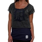 Detroit Tigers Women's Double Hit Top - Touch by Alyssa Milano