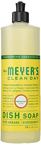 Mrs. Meyer'S Liquid Dish Soap Concentrated Honeysuckle Scent 16 Oz