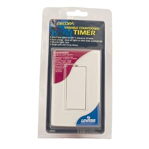 Leviton 6652-1W 500W 500VA 1 6HP-120V, 120 Volt AC 60Hz, Decora, Rotary Dial Variable... by 