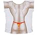 Flames Thong Guy Cover-Up T-Shirt Size M/L