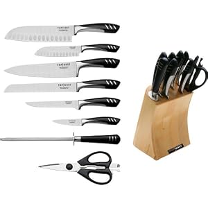Top Chef 9-Piece Knife Set including Wood Butcher's Block