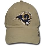 NFL OFFICIAL SAINT LOUIS RAMS KHAKI CAP HAT ADJ NEW