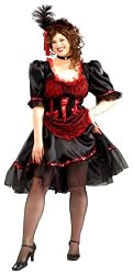 Plus Size Saloon Girl Costume - Womens 16-22