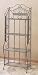 67" High 4-Tier METAL BAKER STAND / WALL RACK with Antique Artwork