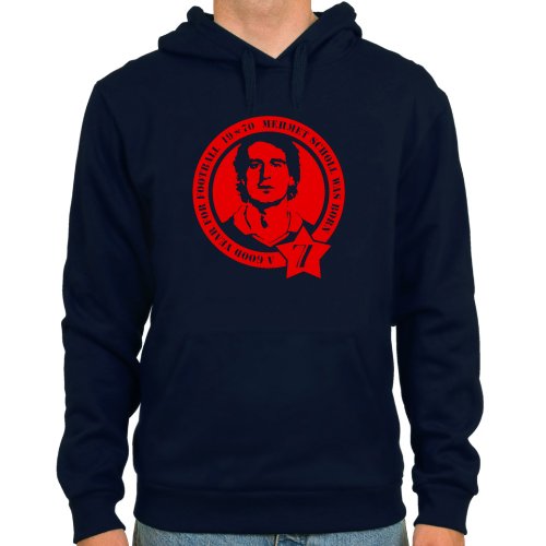 Kapuzensweater Mehmet Scholl ::: Farbe: navy ::: Fußball-Kult