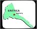 Decorated Mouse Pad with map, africa, eritrea