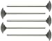 YEAR END SALE - 5pc 7/16 inch Black SiC Grinding Wheel, 3/32 inch shank
