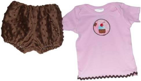 Cherry Cupcake Tee & Minky Diaper Cover