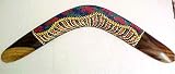 Aboriginal Dot Painted Boomerang Wall Decor Home