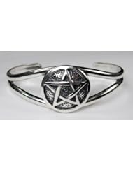 Essential Pentacle in a Sterling Silver Cuff Bracelet