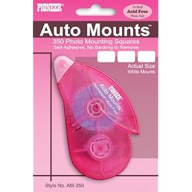 Pioneer AM-350 Auto Mounts Dispenser with 350 Photo-Mounting Double-Sided Self-Adhesive Squares