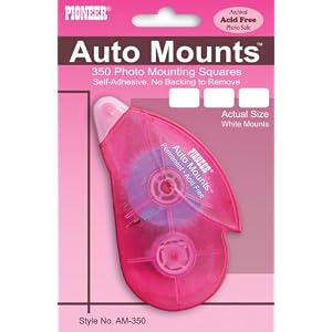 Pioneer AM-350 Auto Mounts Dispenser with 350 Photo-Mounting Double-Sided Self-Adhesive Squares