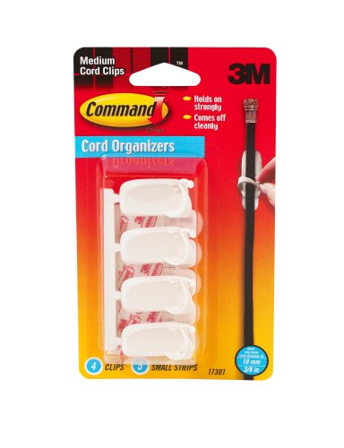 3M Command 17301 Medium Cord Clips