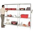 Quantum Chrome Wire Shelving Starter Kit - 36in.W x 24in.D x 54in.H, Model# WR54-2436C