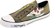 419irGDgW3L. SL160  Ed Hardy Womens Lowrise Fashion Sneaker,Military 11SLR108W,7 M US