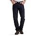 Lee Men's Regular Fit Straight Leg Jean, Deep Indigo Stretch, 34W x 34L