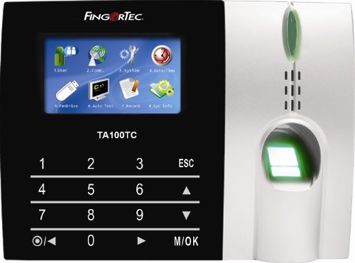 Fingertec Premier Color Multimedia Fingerprint Time Attendance SystemTA100TC New Algorithm Improves Speed and Accuracy, Process up to 2,800 employees! Included Free Consultation