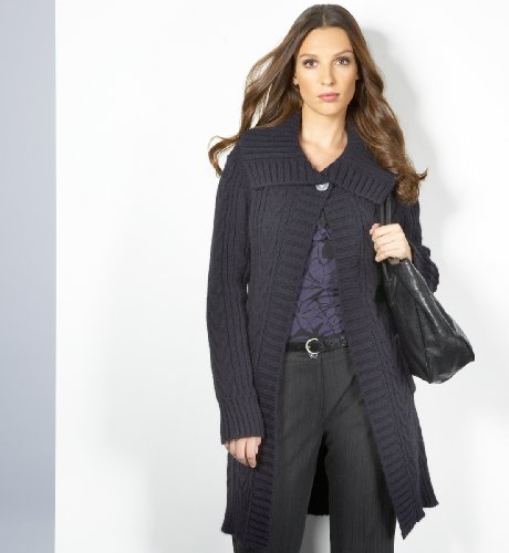 Per Una Long Length Cable Knit Cardigan