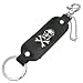 Schlüsselanhänger Leder Schwarz PIRAT Skull Karabiner Schlüsselband