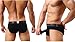 Barsty Men's Thong G-String Elastic Smooth Bikini Airplane Underwear Black M